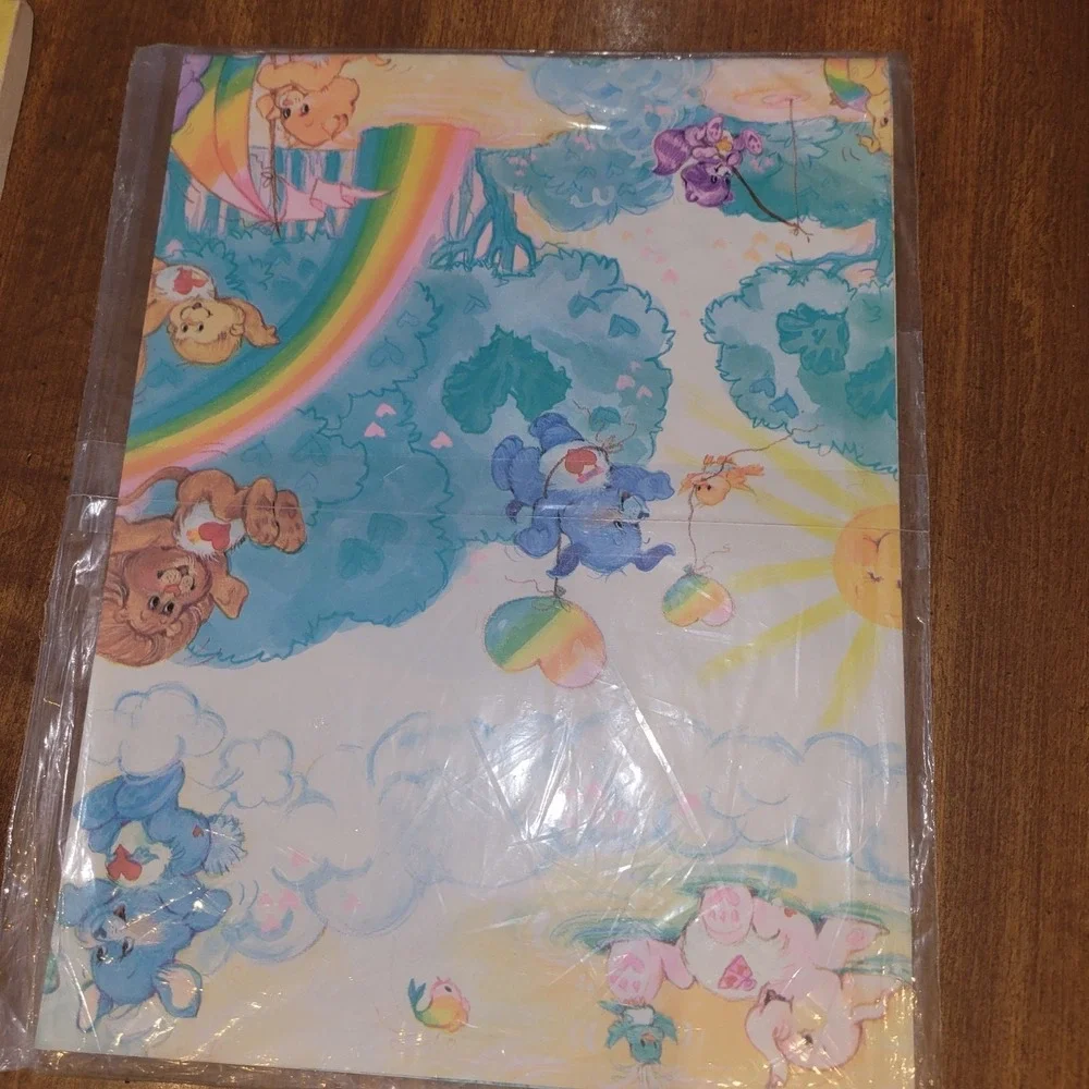 Vintage American Greetings‎ Care Bear Cousins Birthday Gift Wrap 1 Giant Sheet